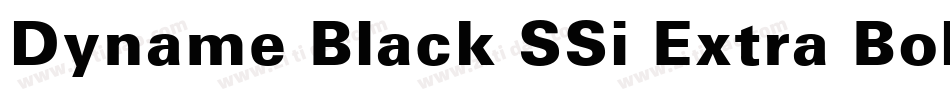 Dyname Black SSi Extra Bold字体转换